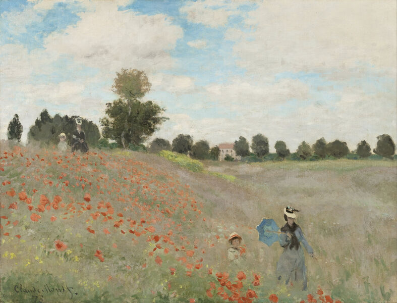 Image de l'oeuvre Les Coquelicots à Argenteuil de Claude Monet