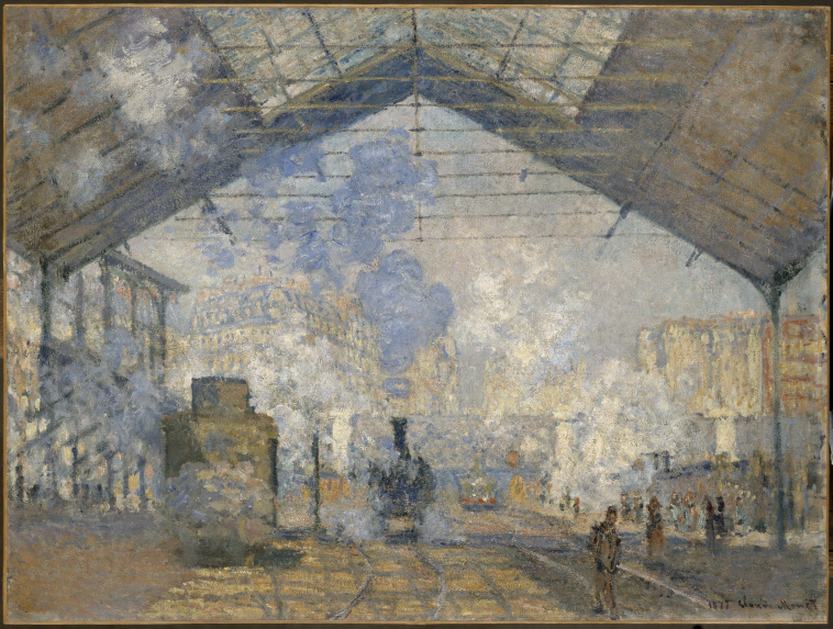 Image de l'oeuvre La gare Saint-Lazare de Claude Monet