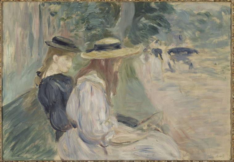 Image de l'oeuvre Sur un banc au bois de Boulogne de Berthe Morisot