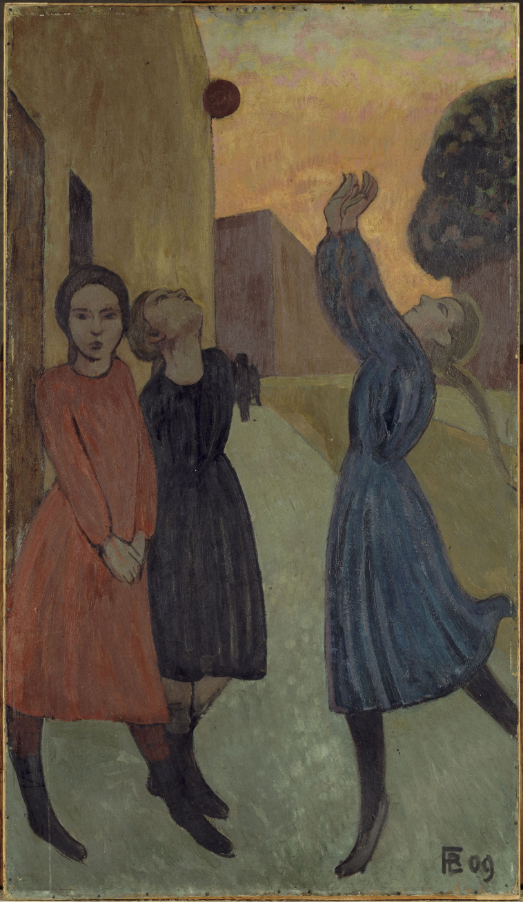 Image de l'oeuvre Trois petites filles jouant à la balle de Roger de la Fresnaye