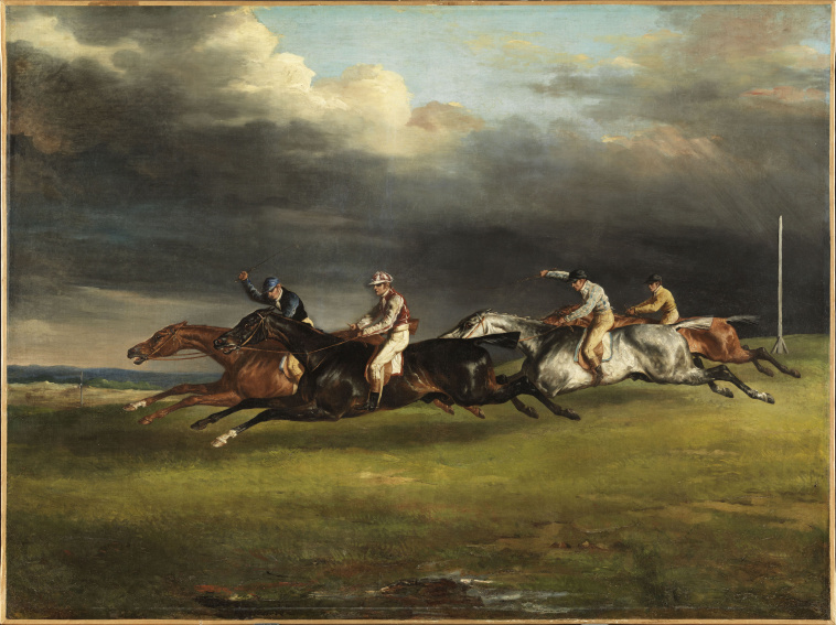 Image de l'oeuvre Le Derby d'Epsom de Jean Louis Théodore Géricault