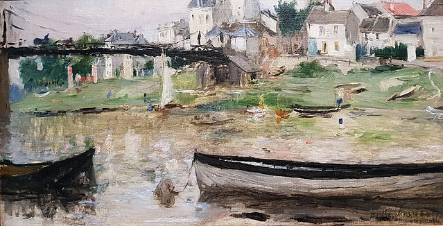 Image de l'oeuvre Bateaux sur la Seine de Berthe Morisot
