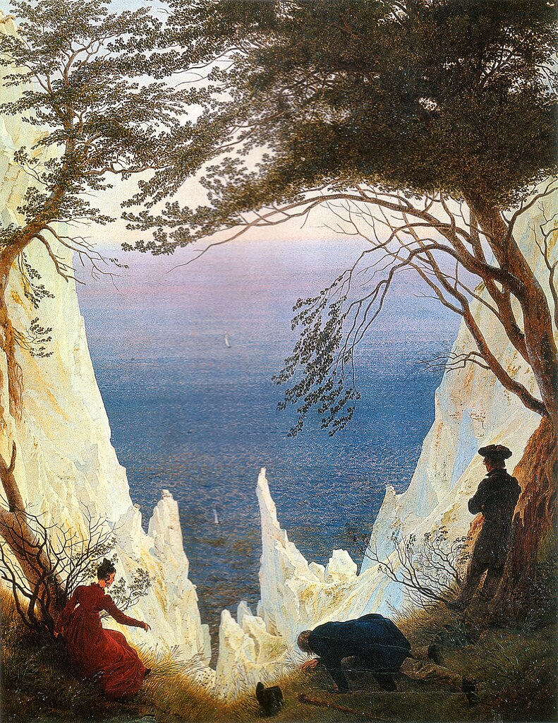Image de l'oeuvre Les blanches falaises de Rügen de Caspar David Friedrich
