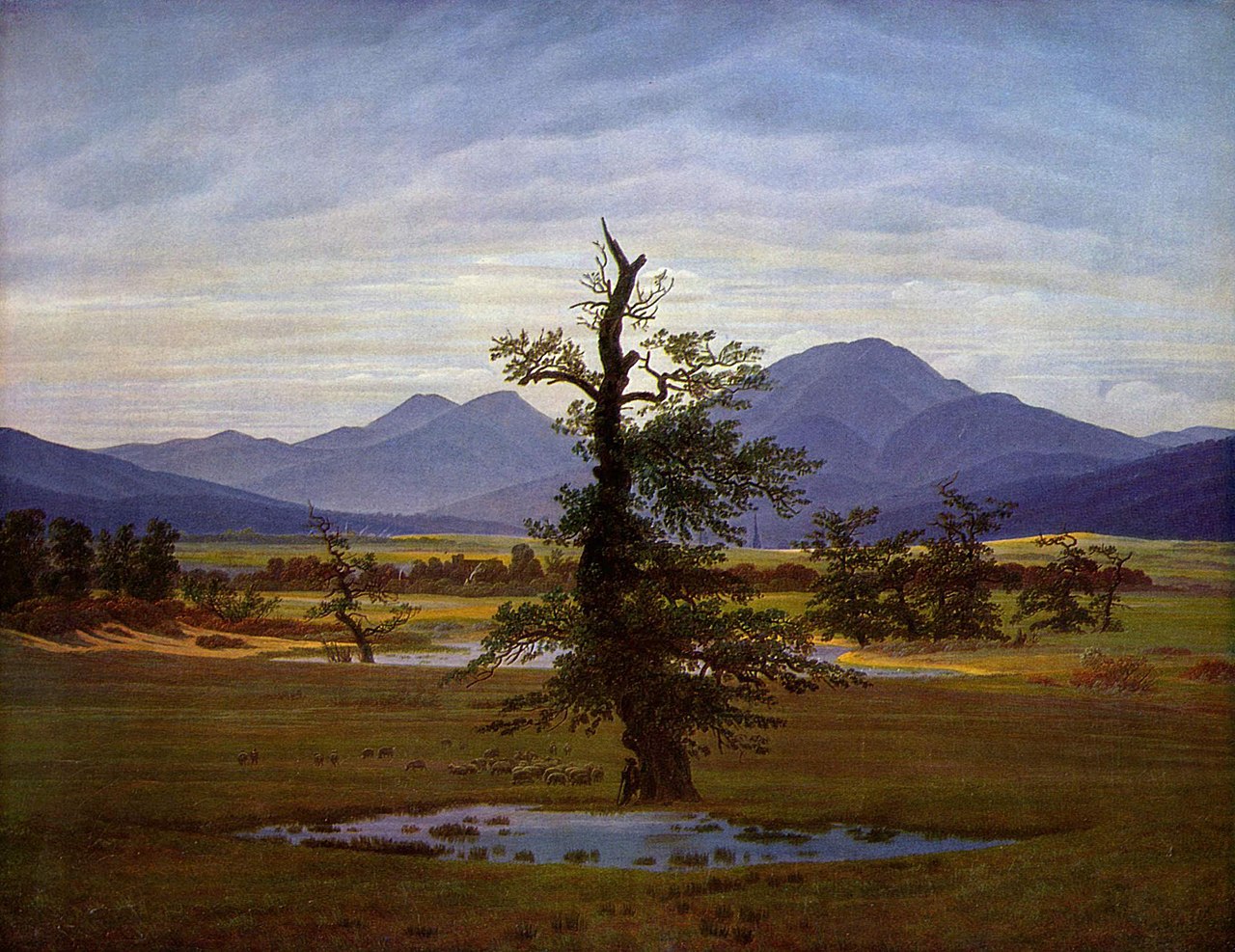Image de l'oeuvre Paysage champêtre, le matin de Caspar David Friedrich