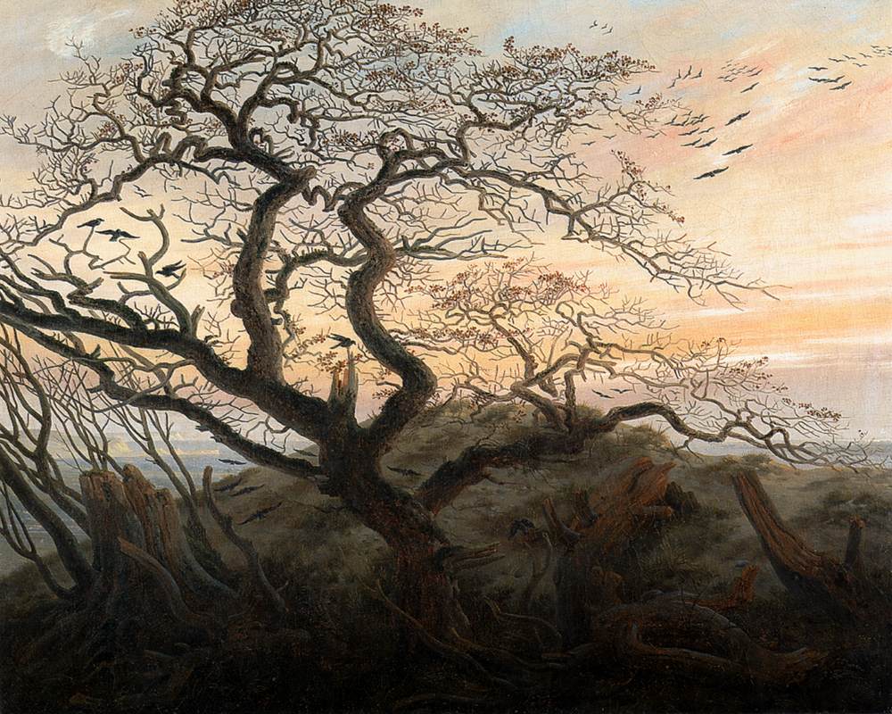 Image de l'oeuvre L'Arbre aux corbeaux de Caspar David Friedrich