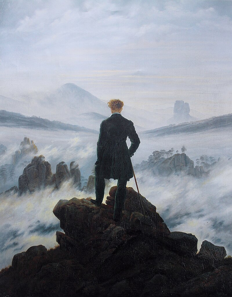 Image de l'oeuvre Le voyageur contemplant une mer de nuages de Caspar David Friedrich
