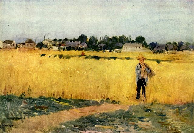 Image de l'oeuvre Dans les blés à Gennevilliers de Berthe Morisot