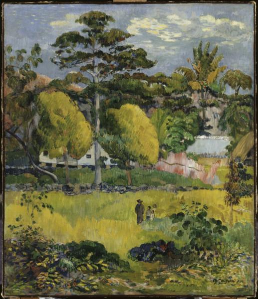 Image de l'œuvre Paysage réalisée par l'artiste Paul Gauguin. L'œuvre est exposée à Musée de l'Orangerie (Paris, France).
