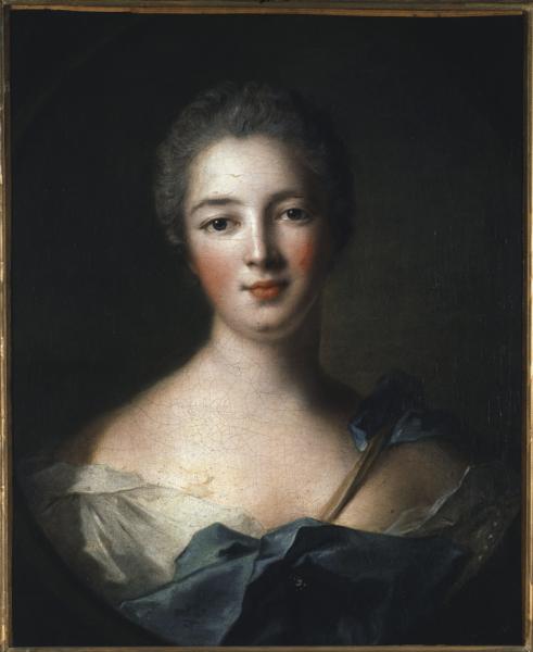 Image de l'œuvre Madame de Pompadour en Diane réalisée par l'artiste Jm Nattier. L'œuvre est exposée à un musée.