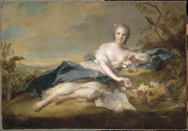 Image de l'œuvre Madame Henriette de France, fille de Louis XV (1727-1752) réalisée par l'artiste Jm Nattier. L'œuvre est exposée à Château de Versailles (Versailles, France).