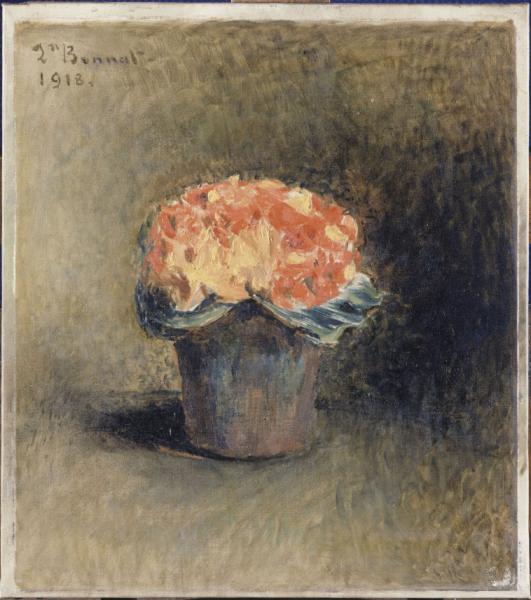 Image de l'œuvre Nature morte. Bouquet de fleurs réalisée par l'artiste Léon Bonnat. L'œuvre est exposée à Musée Bonnat Hellieu (Bayonne, France).