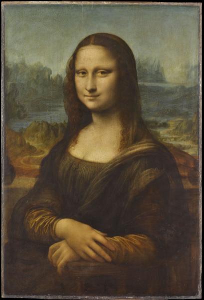 Image de l'œuvre La Joconde réalisée par l'artiste Léonard De Vinci. L'œuvre est exposée à Louvre (Paris, France).