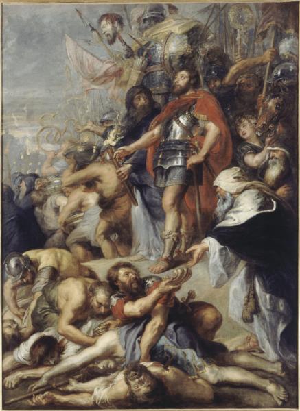 Image de l'œuvre Le Triomphe de Judas Macchabée réalisée par l'artiste Pierre Paul Rubens. L'œuvre est exposée à un musée.