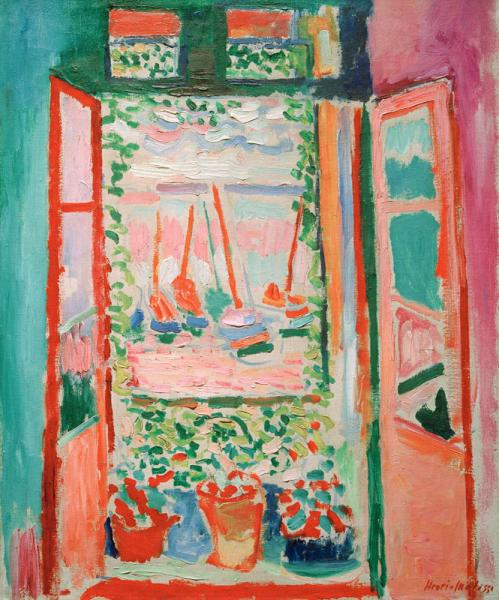 Image de l'œuvre La fenêtre ouverte réalisée par l'artiste Henri Matisse. L'œuvre est exposée à National Gallery of Art (Washington, États-Unis).