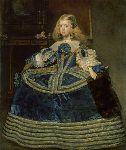 Image de l'œuvre L'infante Marguerite en bleu réalisée par l'artiste Velasquez Diego. L'œuvre est exposée à Kunsthistorisches Museum (Wien Vienne, Autriche).