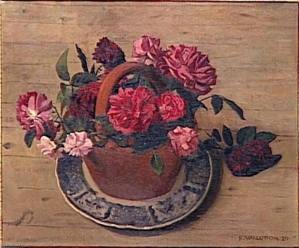 Image de l'œuvre Roses rouges réalisée par l'artiste Félix Vallotton. L'œuvre est exposée à Musée d'Orsay (Paris, France).