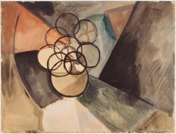 Image de l'œuvre Caoutchouc réalisée par l'artiste Francis Picabia. L'œuvre est exposée à Le Centre Pompidou (Paris, France).