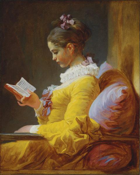 Image de l'œuvre Jeune fille lisant réalisée par l'artiste Fragonard. L'œuvre est exposée à National Gallery of Art (Washington, États-Unis).