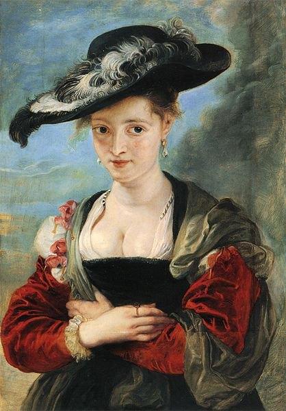 Image de l'œuvre Le chapeau de paille réalisée par l'artiste Pierre Paul Rubens. L'œuvre est exposée à un musée.