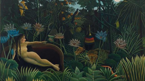 Image de l'œuvre Le Rêve réalisée par l'artiste Henri Rousseau. L'œuvre est exposée à MoMA (New York, États-Unis).
