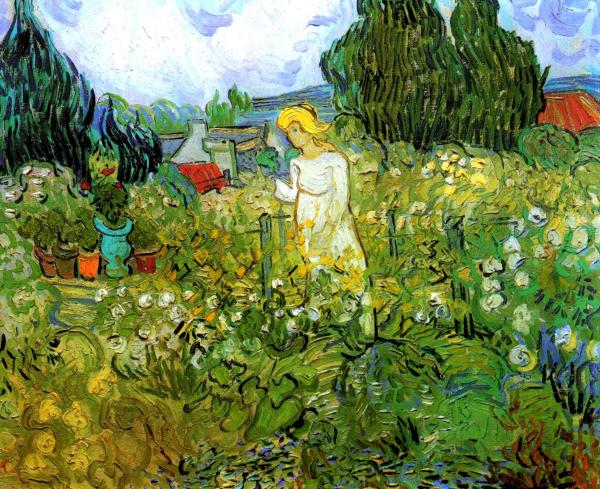 Image de l'œuvre Mademoiselle Gachet dans son jardin à Auvers sur Oise réalisée par l'artiste Vincent Van Gogh. L'œuvre est exposée à Musée d'Orsay (Paris, France).