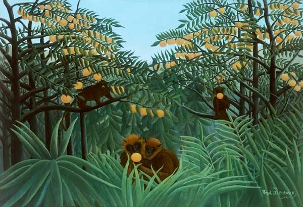 Image de l'œuvre Les Tropiques réalisée par l'artiste Henri Rousseau. L'œuvre est exposée à Kunstmuseum Basel (Bâle, Suisse).