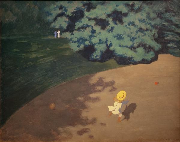 Image de l'œuvre Le ballon réalisée par l'artiste Félix Vallotton. L'œuvre est exposée à Musée d'Orsay (Paris, France).