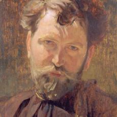Portrait de l'artiste Alfons Mucha