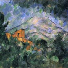 Château-Noir  et Montagne Ste Victoire de Paul Cézanne