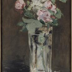 Fleurs dans un vase de cristal de Edouard Manet