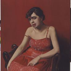 La roumaine à la robe rouge de Félix Vallotton