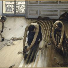 Les Raboteurs de parquet de Gustave Caillebotte