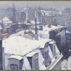 Vue de toits (Effet de neige), dit Toits sous la neige de Gustave Caillebotte