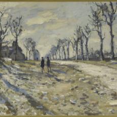 Neige au soleil couchant de Claude Monet