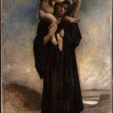 Une femme fellah et son enfant de Léon Bonnat