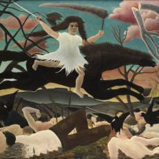 La Guerre ou la chevauchée de la discorde de Henri Rousseau