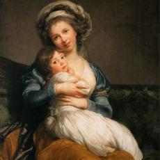 Auto portrait avec sa fille Julie de Elisabeth Vigée Lebrun