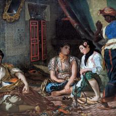 Femmes d'Alger dans leur appartement de Eugène Delacroix