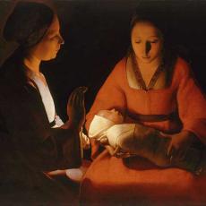 Le nouveau-né de Georges de la Tour