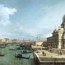L'entrée du Grand Canal et l'église Santa Maria della Salute de Canaletto