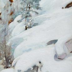 Paysage d'hiver de Halonen Pekka