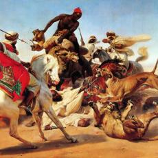La chasse au lion de Horace Vernet
