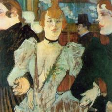 La Goulue arrivant au Moulin Rouge de Henri De Toulouse Lautrec