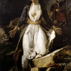 La Grèce sur les ruines de Missolonghi de Eugène Delacroix