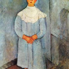 La petite fille en bleu de Modigliani