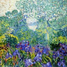 Paysage aux iris violets de Louis Valtat