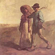 Le départ pour le travail de Jean François Millet