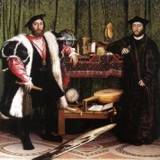 Les Ambassadeurs - 1533. Jean de Dinteville et Georges de Selve (`The Ambassadors') de Holbein Le Jeune