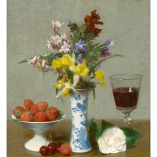 Nature morte dite de fiançailles de Fantin-Latour