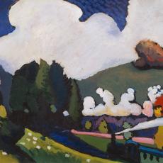 Paysage prés de Murnau, avec locomotive